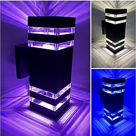 Mua Đèn tường  đèn trụ   đèn cột   trang trí cầu thang   hành lang Atimol 2 Đầu có led 3 màu (vàng + xanh dương+ tím)