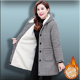 Áo Khoác Bông Cotton Kẻ Sọc Cho Mẹ Giản Dị AD33 - Hàng Quảng Châu Cao Cấp