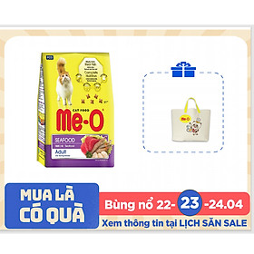 Đồ Ăn Cho Mèo Trưởng Thành Me-O Hương Vị Hải Sản 1.2Kg