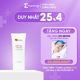 Mặt nạ tràm trà hỗ trợ giảm viêm, sưng, ngăn mụn, giúp làn da trở nên trắng hồng và dưỡng ẩm da mịn mạng Laaskin 50g