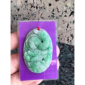 MẶT DÂY CHUYỀN PHONG THỦY MẶT LỚN Ạ ĐÁ CẨM THẠCH TỰ NHIÊN CAO 41MM NGANG 27MM DẦY 5MM