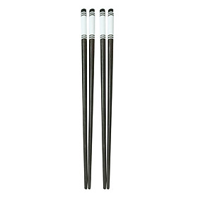 Bộ 2 đũa mun ghép trắng TABAFACO