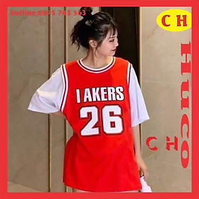 áo phông, thun raglang tay phối 26 + quần đùi V, sét đồ bộ nam nữ form rộng unisex freesize, áo thể thao có bán lẻ