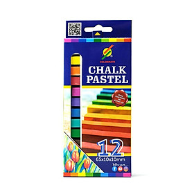 Mua Phấn màu Colormate  màu vẽ tranh hộp 12 màu - COLORMATE