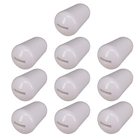 2-8pack Plastic Toggle Switches Knobs Cap Tip for Electric Guitar Parts White