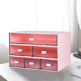 Mua Set Kệ Mỹ Phẩm Đa Tầng để Bàn trang trí có thể xếp chồng lên nhau - Loại 03 Tầng như hình
