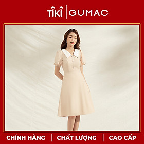 Đầm Nữ đầm A phối lá cổ DA1161 GUMAC