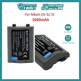 Mua Pin EN-EL18 Dung Lượng Cao 3000mAh Dùng Cho Các Máy Ảnh Nikon Z9  D4  D4S  D4X  D810. Battery Pack for Nikon EN-EL18. 3000mAh for Nikon EN-EL18 ENEL18 Digital camera battery Camcorder Fully decoded battery