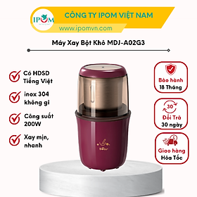 Máy Xay Bột Khô Đa Năng Bear Xay Cà Phê, Hạt Tiêu, Ngũ Cốc Công Suất Lớn MDJ-A02G3 - Hàng Chính Hãng Bảo hành 18 Tháng