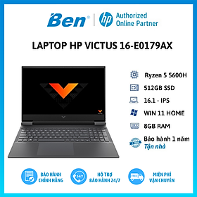 Mua Laptop HP Victus 16-e0179AX 4R0V0PA (AMD R5-5600H/ 8GB/ 512GB SSD/ RTX 3050Ti/ 16.1 FHD IPS  144Hz/ Win11) - Hàng Chính Hãng