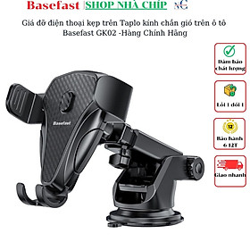 Mua Giá đỡ điện thoại kẹp trên Taplo kính chắn gió trên ô tô Basefast GK02 -Hàng Chính Hãng