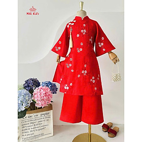 Áo dài cho bé gái mẫu Như ý diện lễ tết noel giáng sinh năm mới từ 12-44kg hàng thiết kế