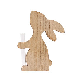 Easter Rabbit Vase Figurine Statue Gift Bunnies Sculpture for Indoor Outdoor