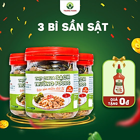 Combo 3 Hộp Thịt Chua Bì Sần Sật Trường Foods 220g Hộp