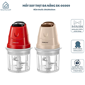 Mua Máy Xay Thịt Đa Năng SK-06009  Công Suất 200W  Dung Tích 700ml  Xay Thịt Cá  Thực Phẩm  Sinh Tố  Xay Đá - HÀNG CHÍNH HÃNG MINIIN