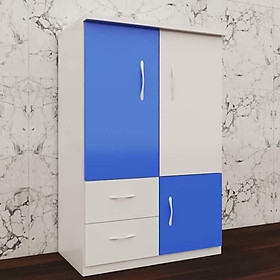 Mua Tủ nhựa đài loan 2 cánh 2 ngăn kéo 1 cánh mở - xanh trắng (cao 1m15 x rộng 85cm x sâu 45cm)
