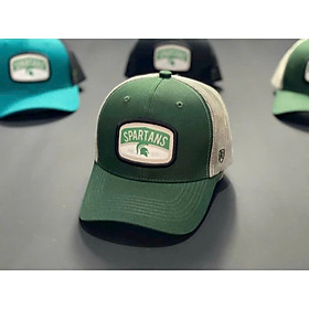 (NEW) Nón kết, mũ lưỡi trai Unisex Michigan state Spartans vải kaki nhập khẩu thời trang (Ảnh thật)
