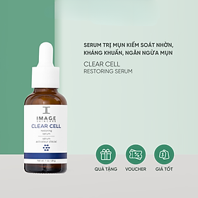 Serum Kiểm Soát Dầu Nhờn, Kháng Khuẩn, Giảm Mụn – Image Skincare CLEAR CELL Restoring Serum Oil Free 28g
