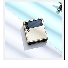 Case bao da chống sốc cho Samsung Galaxy Z Flip 4 trang bị chân chống giá đỡ điện thoại hiệu Nillkin Qin Vegan (bảo vệ máy cực tốt, chất liệu da thật cao cấp, thiết kế thời trang cá tính) - hàng nhập khẩu