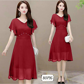 ĐẦM VOAN CHIFFON NGẮN TAY SANG TRỌNG THÍCH HỢP CHO BẠN ĐI DỰ TIỆC