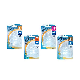 Vỉ 2 núm ty silicon Putti Atti bước 2 (3 - 6 tháng)