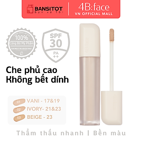 Kem che khuyết điểm mịn lỳ 4B:face Hidden Cover Concealer 6.3g 4bface