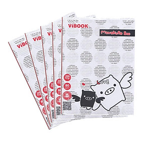 Lốc 5 Cuốn Tập Học Sinh - Vibook - Monokuro Boo - 200 Trang