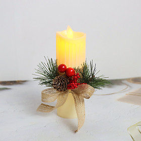 Mua Nến Điện Tử Vintage NEN15 Trang Trí Giáng Sinh Noel