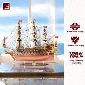 Mô Hình Thuyền Gỗ Phong Thủy Dạng Thuyền Cổ SOVEREIGN OF THE SEAS, thuyền buồm phong thủy, hàng chính hãng