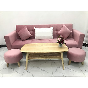 Mua Bộ ghế sofa giường 2mx90 sofa bed tay vịn phòng khách sopha linco10