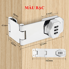Mua Chốt Khoá Mật Khẩu Khóa Cửa Tủ Kệ Ngăn Kéo Hộc Bàn KUNBE Chốt Lật Khóa Số Loại 3 Khúc