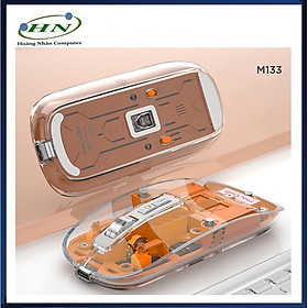 Mua Chuột không dây FMOUSE M133 kết nối Bluetooth và USB 2.4G thiết kế trong suốt độc lạ với độ DPI lên đến 2400 - HN - HÀNG CHÍNH HÃNG