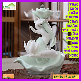 Mua THÁC KHÓI TRẦM HƯƠNG CHẢY NGƯỢC TAY PHẬT CẦM NHÀNH SEN TRANG TRÍ MEN NGỌC  BAHAMAR  Hương với thiết kế chảy dài đổ khói hơi nước tạo nên sự bí ẩn khí quyển.