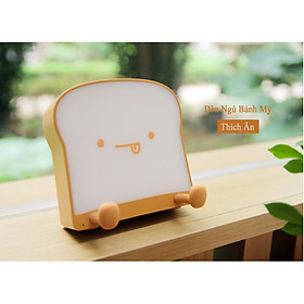 Mua Đèn Ngủ Cạnh Giường Hình Bánh Mì Hoạt Hình Dễ Thương - Sạc Tích Điện - Tăng Giảm Ánh Sáng - Có giá Đỡ - 3 Mẫu - Energy Green Lighting