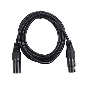 8pcs 3.3 feet/1 meters DMX Stage Light Cable Wires with 3-Pin Signal XLR Male to Female Connection for Moving Head Light - Black