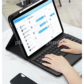 Hình ảnh Bao da iPad Air 2020 ( iPad Air 4 ) kèm bàn phím bluetooth có bàn di chuột Magic Keyboard TouchPad chính hãng Ducis