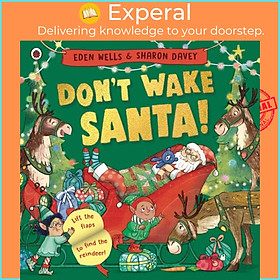 Sách - Don't Wake Santa - A lift-the-flap Christmas book by Sharon Davey (UK edition, paperback)