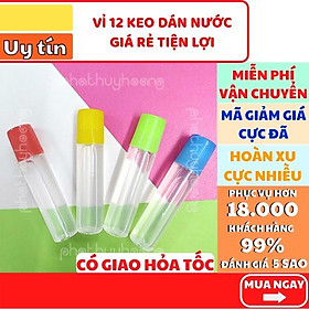 Keo nước 12 chai trong suốt dễ dính tiện dụng