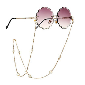 Dây xích ngọc trai đeo gọng kính phụ kiện kính