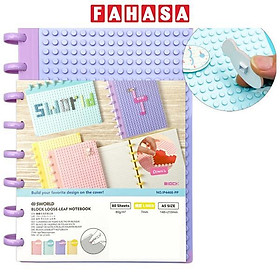 Sổ Tay Lego A5 - 160 Trang 80gsm - Giấy Tách Rời - Sworld IP4468-PE - Purple