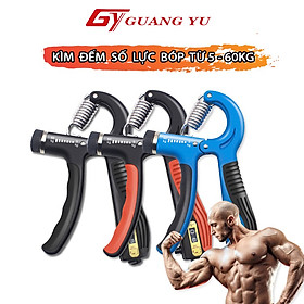 Kìm bóp tập tay dụng cụ hỗ trợ tập cơ tay, cẳng tay, kìm tùy chỉnh lực từ 5 đến 60kg có bộ đếm số