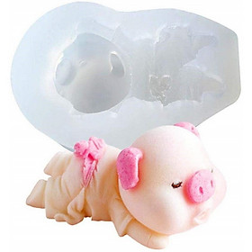 Mua Khuôn silicon làm bánh bao  bánh trôi nước  rau câu  socola  làm kem heo con tắm tiên – Loại 7 cm - Mã số 1014