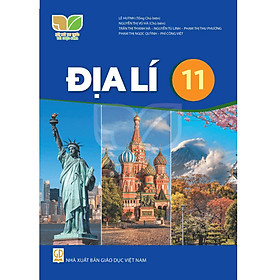 Sách – SGK Địa Lí 11 Kết Nối và 2 tập giấy kiểm tra kẻ ngang vỏ xanh