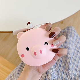 Mua Quạt Mini Hình Heo Dễ Thương Có Đèn Led 3 in 1 - Giao ngẫu nhiên mẫu