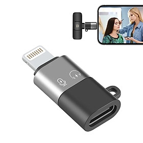 Mua Đầu chuyển đổi Cho Micro Thu Âm Không Dây từ Type C sang Lightningg (i.phone) type c sang ios Jack Dây - Hàng Nhập Khẩu