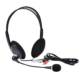 3.5mm Laptop PC Computer Headset with Mic Noise Cancelling for Call Center
