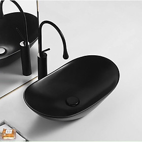 Mua Lavabo đặt bàn hình thuyền - Lavabo đặt bàn màu đen