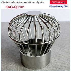 Mua Cầu lưới Inox 304 dày D90-114 chắn rác sân thượng KAG-QC101  cầu chặn rác thoát nước mưa D90-114