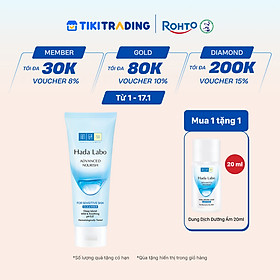 Sữa rửa mặt dưỡng ẩm dạng gel cho da nhạy cảm Hada Labo Advanced Nourish For Sensitive Skin Cleanser 80g