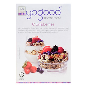 Ngũ Cốc Muesli Nam Việt Quất Và Quả Mọng Yogood (370g)